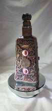 Load image into Gallery viewer, Mosaic Burgundy Bottle would be Beautiful in your Home or bar - W222