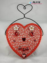 Load image into Gallery viewer, Red Heart with Wire Hanger Valentine Art Handmade PL112