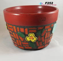 Load image into Gallery viewer, Flower Pot Planter Handmad Mosaic Planter F252