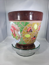 Load image into Gallery viewer, Flower Pot Planter Handmade Mosaic Planter F255