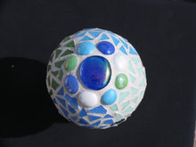 Load image into Gallery viewer, Gazing Ball with Glass tiles and Handmade Tiles Mosaic G238