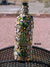 Load image into Gallery viewer, Handmade Mosaic Wine Bottle W200