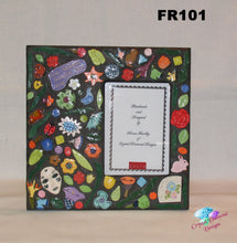Load image into Gallery viewer, Flowered Picture Frame or Wall Mirror Handmade Mosaic FR101