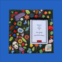 Load image into Gallery viewer, Flowered Picture Frame or Wall Mirror Handmade Mosaic FR101