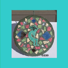 Load image into Gallery viewer, Southwest Circle Mosaic Handmade Gazing Ball G220