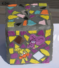 Load image into Gallery viewer, Funny Face Mosaic Handmade Gazing Ball G201