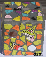 Load image into Gallery viewer, Funny Face Mosaic Handmade Gazing Ball G201