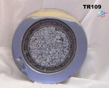 Load image into Gallery viewer, Wedding Mosaic Tray Handmade Mosaic Silver Tray TR109