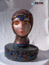 Load image into Gallery viewer, Snake-Lady-Mosaic-Art-Head-Sculpture-One-of-a-Kind HE100