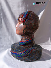 Load image into Gallery viewer, Snake-Lady-Mosaic-Art-Head-Sculpture-One-of-a-Kind HE100