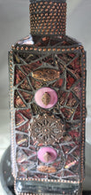 Load image into Gallery viewer, Mosaic Burgundy Bottle would be Beautiful in your Home or bar - W222
