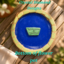 Load image into Gallery viewer, Flower Pot Planter Handmade Tiles , Jewelry &amp; Glass Tiles Mosaic Planter F259
