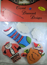 Load image into Gallery viewer, Santa - Elf - Sock Tiles Handmade Ceramic Tiles M264
