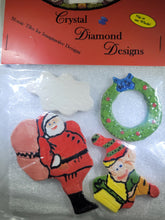 Load image into Gallery viewer, Santa - Elf - Sock Tiles Handmade Ceramic Tiles  M265
