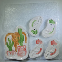 Load image into Gallery viewer, Kokopelli and skull - Handmade Ceramic Tiles  M681
