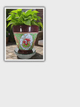 Load and play video in Gallery viewer, Flower Pot Planter Handmade Mosaic Planter F255
