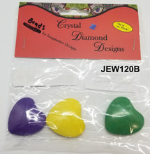 Load image into Gallery viewer, 3 Heart Beads Assorted  J120
