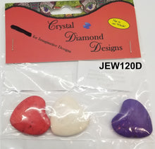 Load image into Gallery viewer, 3 Heart Beads Assorted  J120
