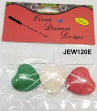 Load image into Gallery viewer, 3 Heart Beads Assorted  J120
