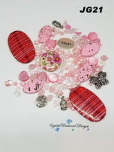 Load image into Gallery viewer, Pretty in Pink Mixed Assorted beads Mixed JG21
