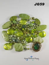 Load image into Gallery viewer, Garden Green Mixed Assorted beads s JG59
