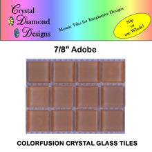 Load image into Gallery viewer, 12 - 3/4" Adode Crystal Glass Tiles CC100
