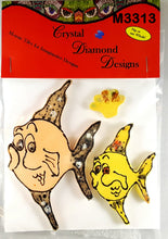 Load image into Gallery viewer, 3 Fish - HandmadeCeramic Mosaic Tiles  M3313
