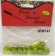 Load image into Gallery viewer, 10 Green Beads Assorted fo J141
