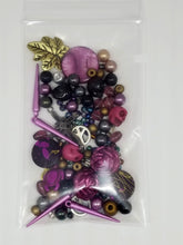 Load image into Gallery viewer, Purple pizzazz Mixed  Assorted beads Mixed JG14
