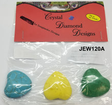 Load image into Gallery viewer, 3 Heart Beads Assorted  J120
