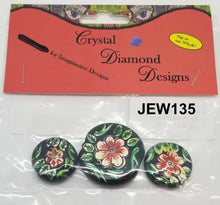 Load image into Gallery viewer, 3 Flower Beads Assorted J135
