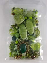 Load image into Gallery viewer, Garden Green Mixed Assorted beads s JG59
