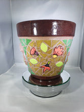 Load image into Gallery viewer, Flower Pot Planter Handmade Mosaic Planter F255

