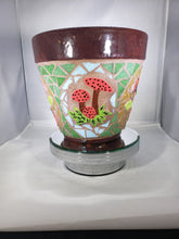 Load image into Gallery viewer, Flower Pot Planter Handmade Mosaic Planter F255
