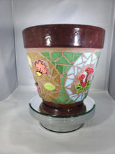 Load image into Gallery viewer, Flower Pot Planter Handmade Mosaic Planter F255
