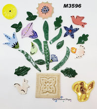 Load image into Gallery viewer, Mix of Flower in a  BOUQUET - Handmade Ceramic Tiles M3596
