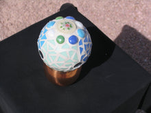 Load image into Gallery viewer, Gazing Ball with Glass tiles and Handmade Tiles Mosaic G238
