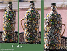 Load image into Gallery viewer, Handmade Mosaic Wine Bottle W200
