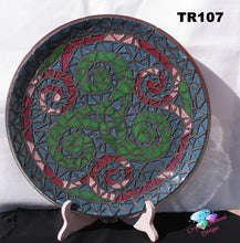 Load image into Gallery viewer, Twisted Swirls Mosaic Tray Handmade Mosaic TR107
