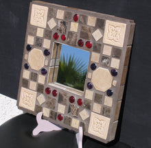 Load image into Gallery viewer, Beautiful Brown Handmade Mosaic Wall Mirror MR100
