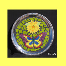 Load image into Gallery viewer, Silver Mosaic Handmade Tray Great for your Home TR100
