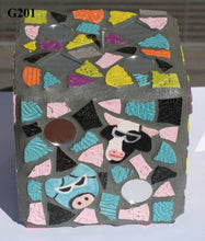 Load image into Gallery viewer, Funny Face  Mosaic Handmade Gazing Ball G201
