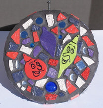 Load image into Gallery viewer, Christmas Circle Mosaic Handmade Gazing Ball G219
