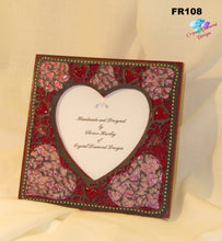 Load image into Gallery viewer, Red Heart - Tempered Glass Handmade Mosaic Picture Frame - FR108

