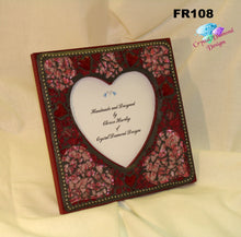 Load image into Gallery viewer, Red Heart - Tempered Glass Handmade Mosaic Picture Frame - FR108
