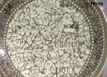 Load image into Gallery viewer, Wedding Mosaic Tray Handmade Mosaic Silver Tray TR109
