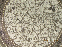 Load image into Gallery viewer, Wedding Mosaic Tray Handmade Mosaic Silver Tray TR109
