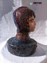 Load image into Gallery viewer, Snake-Lady-Mosaic-Art-Head-Sculpture-One-of-a-Kind  HE100
