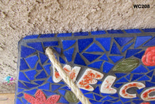 Load image into Gallery viewer, Flower Welcome Mosaic Handmade House Sign - WC208
