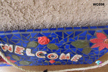 Load image into Gallery viewer, Flower Welcome Mosaic Handmade House Sign - WC208
